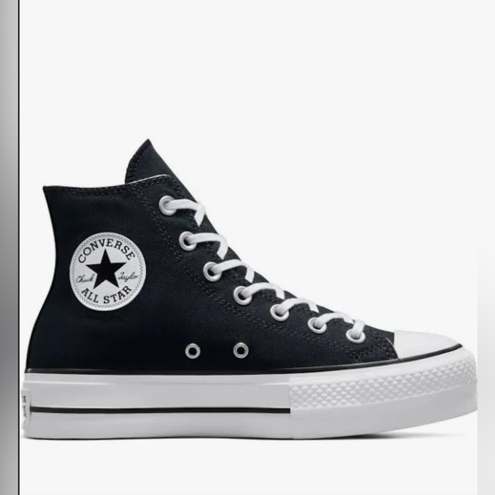 Women’s Black Chuck Taylor Converse Platforms